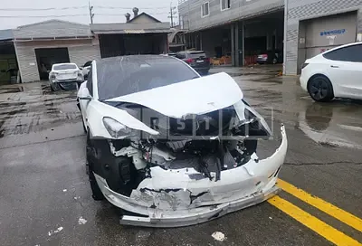 Photo 1 of 5: 2020 Tesla Model 3 Long Range, VIN 5YJ3E1EB0LF809048 — Korean insurance auction