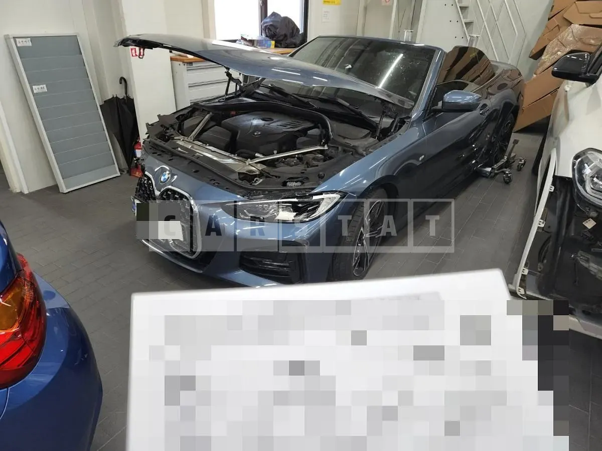 Photo 2 of 24: 2021 BMW 420i Convertible, VIN WBA71AT00MCG10885 — Korean insurance auction