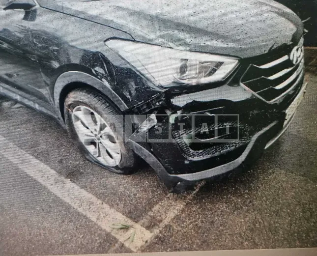 Photo 2 of 9: 2015 Hyundai Santa Fe, VIN KMHSW81XDFU472740 — Korean insurance auction