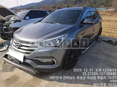 Photo 1 of 22: 2016 Hyundai Santa Fe, VIN KMHSW81UDGU687095 — Korean insurance auction