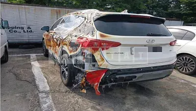 Photo 1 of 15: 2018 Hyundai Santa Fe 2.0 — Korean insurance auction