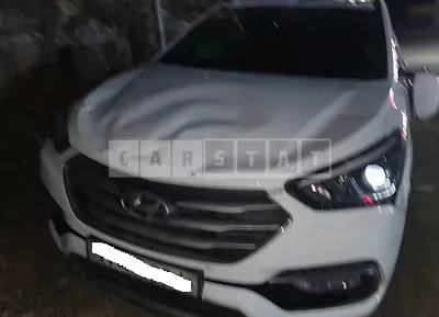 Photo 1 of 16: 2017 Hyundai Santa Fe, VIN KMHSW81UBHU753115 — Korean insurance auction