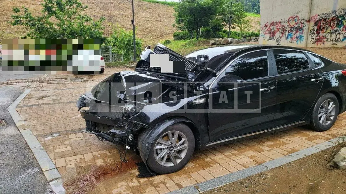 Photo 2 of 8: 2018 Kia K5 2.0 LPI, VIN KNAGS416BKA288705 — Korean insurance auction