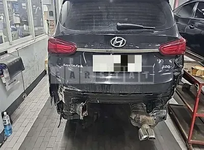 Photo 1 of 42: 2018 Hyundai Santa Fe TM, VIN KMHS381BBKU102699 — Korean insurance auction