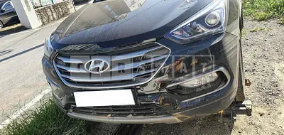 Photo 1 of 7: 2017 Hyundai Santa Fe, VIN KMHSW81UBJU823158 — Korean insurance auction
