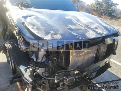 Photo 1 of 8: 2022 Hyundai Santa Fe, VIN KMHS281ABLU258984 — Korean insurance auction