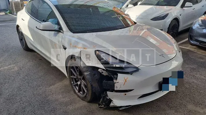 Photo 2 of 22: 2021 Tesla Model 3 Long Range, VIN 5YJ3E1EB0MF947674 — Korean insurance auction