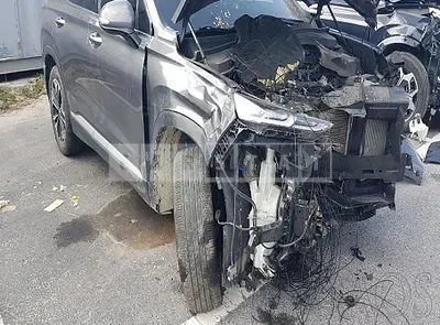 Photo 1 of 11: 2020 Hyundai Santa Fe, VIN KMHS281CDLU252464 — Korean insurance auction