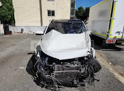 Photo 1 of 45: 2018 Hyundai Tucson, VIN KMHJ5815GJU601402 — Korean insurance auction