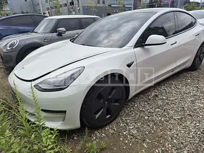 Photo 1 of 7: 2021 Tesla Model 3 Long Range, VIN 5YJ3E1EB6MF011316 — Korean insurance auction