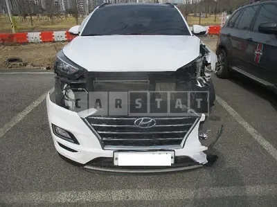 Photo 1 of 17: 2019 Hyundai Tucson, VIN KMHJ581ABKU881322 — Korean insurance auction