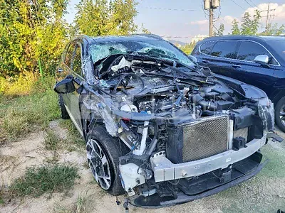 Photo 1 of 10: 2020 Hyundai Santa Fe, VIN KMHS381HGMU345516 — Korean insurance auction