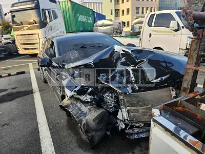 Photo 1 of 21: 2021 Genesis G80, VIN KMTGA41BDMU091730 — Korean insurance auction