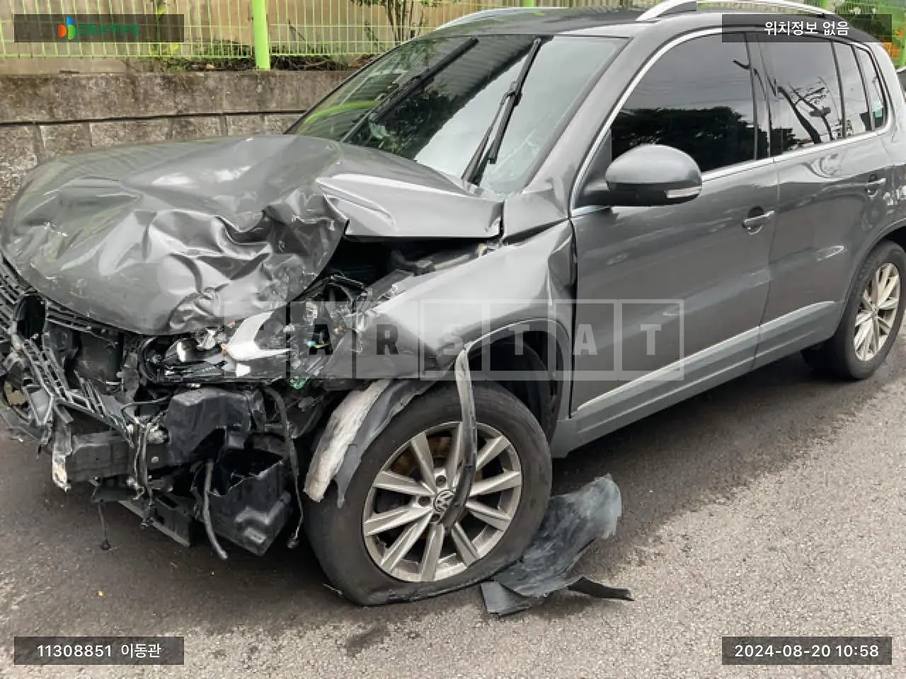 Photo 2 of 9: 2015 Volkswagen Tiguan 2.0 TDI BMT, VIN WVGZZZ5NZFW556489 — Korean insurance auction