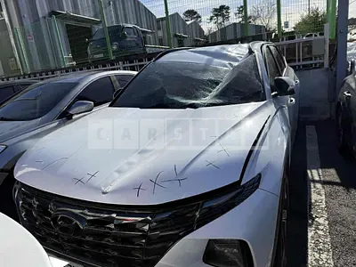 Photo 1 of 22: 2021 Hyundai Tucson, VIN KMHJC81BGMU041794 — Korean insurance auction