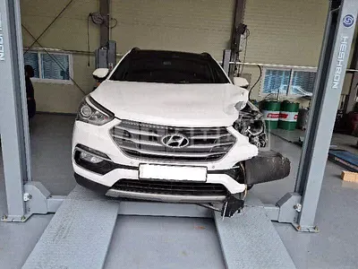 Photo 1 of 9: 2015 Hyundai Santa Fe, VIN KMHSW81UBGU532522 — Korean insurance auction