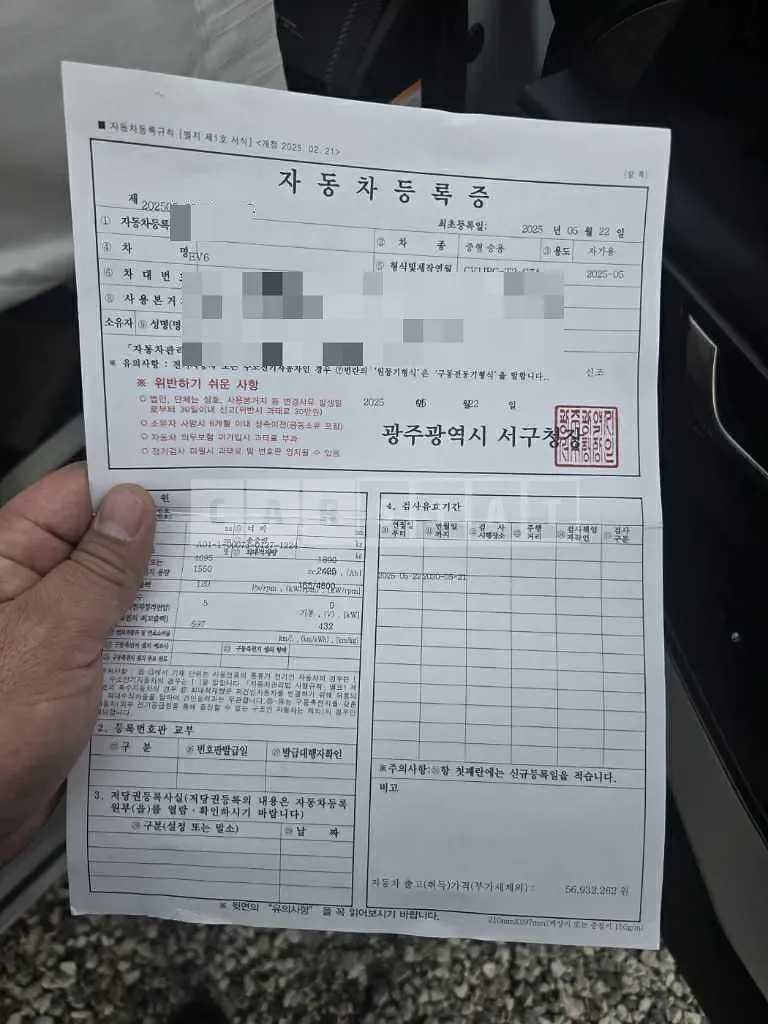 Photo 2 of 16: 2025 Kia EV6 4WD — Korean insurance auction