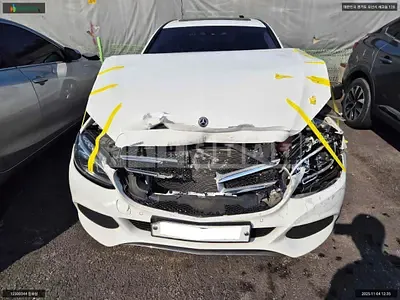 Photo 1 of 11: 2018 Mercedes-Benz C220 d 4Matic, VIN WDDWF0FB6JR374939 — Korean insurance auction
