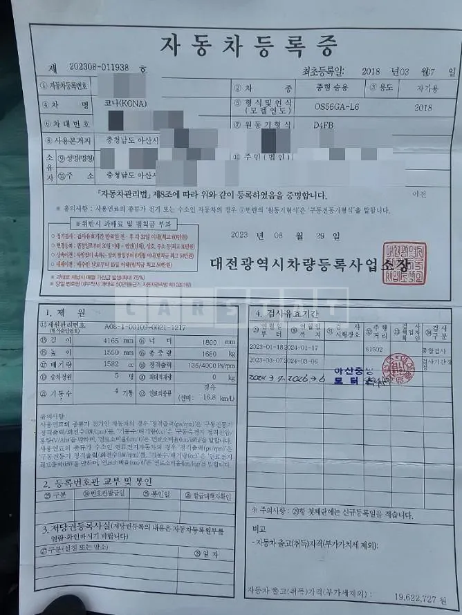 Photo 2 of 20: 2018 Hyundai Kona 1.6 — Korean insurance auction