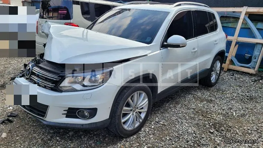 Photo 2 of 8: 2015 Volkswagen Tiguan 2.0 TDI Blue Motion, VIN WVGZZZ5NZFW562945 — Korean insurance auction