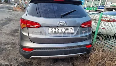Photo 1 of 24: 2015 Hyundai Santa Fe, VIN KMHSW81UBFU446753 — Korean insurance auction