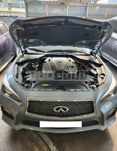 Photo 1 of 27: 2016 Infiniti Q50S Hybrid, VIN JNKAV71E0GM580618 — Korean insurance auction