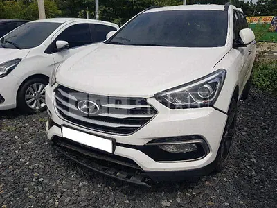 Photo 1 of 35: 2015 Hyundai Santa Fe, VIN KMHSW81UDGU600286 — Korean insurance auction