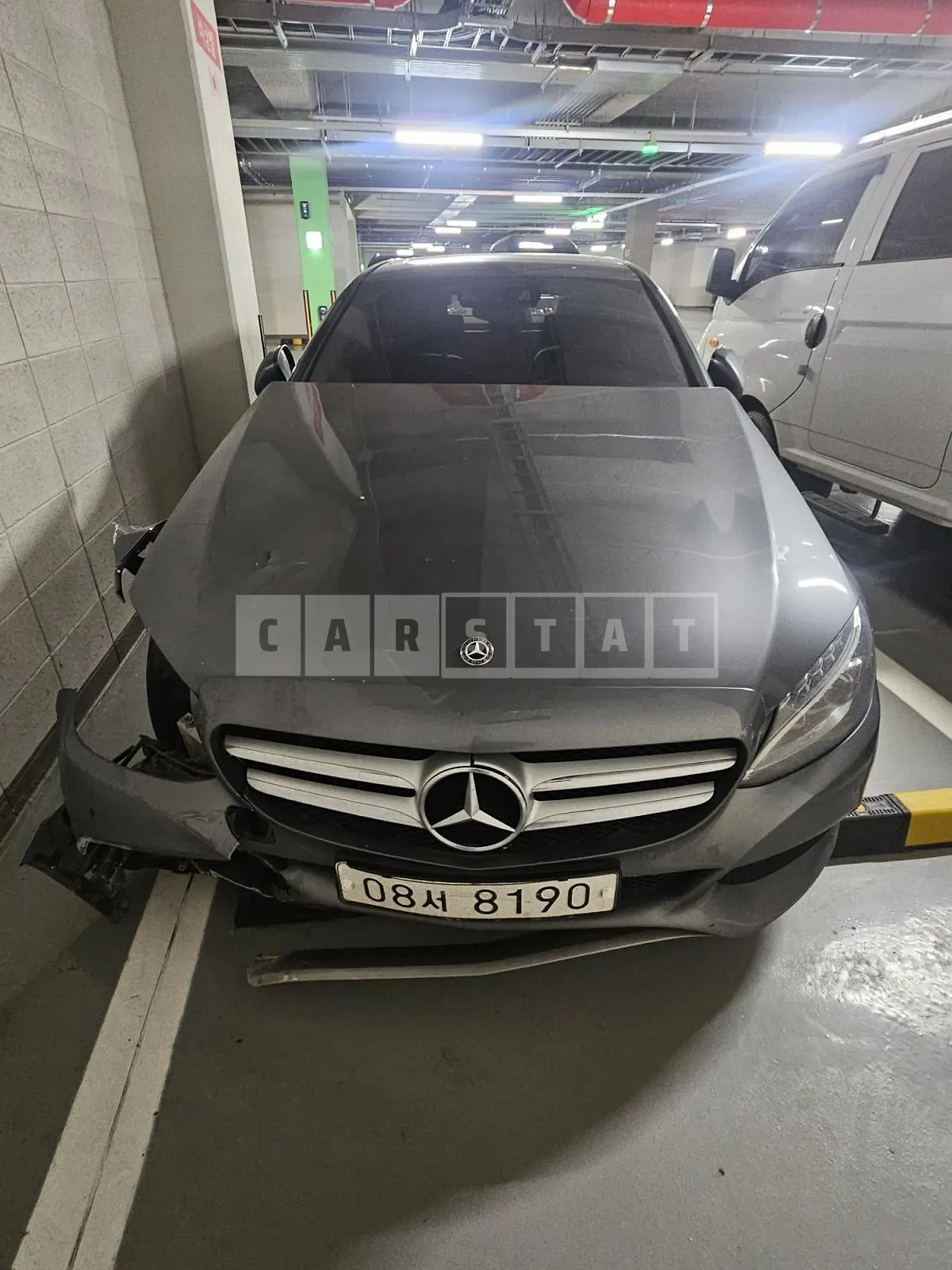 Photo 3 of 3: 2017 Mercedes-Benz C220 d, VIN WDDWF0EB2JR321768 — Korean insurance auction