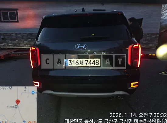 Photo 2 of 12: 2021 Hyundai Palisade, VIN KMHR381ADMU249823 — Korean insurance auction