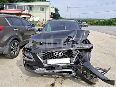 Photo 1 of 26: 2018 Hyundai Kona, VIN KMHK5816GJU139858 — Korean insurance auction