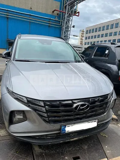 Photo 1 of 7: 2021 Hyundai Tucson, VIN KMHJC81CBMU053612 — Korean insurance auction