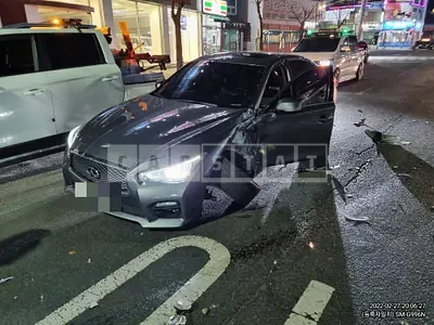 Photo 1 of 12: 2015 Infiniti Infinity Q50 2.2d, VIN JNKDV71E8FM530545 — Korean insurance auction