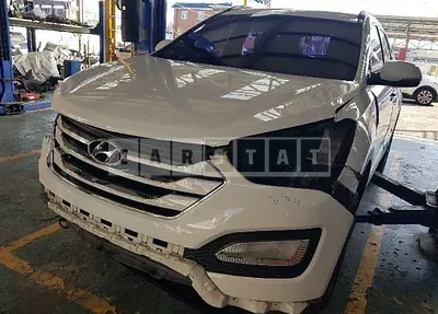 Photo 1 of 11: 2015 Hyundai Santa Fe, VIN KMHSW81UDFU440920 — Korean insurance auction
