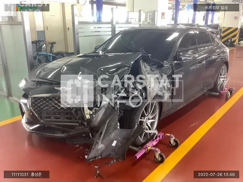 Photo 2 of 7: 2019 Genesis G70, VIN KMTG341ADKU029798 — Korean insurance auction