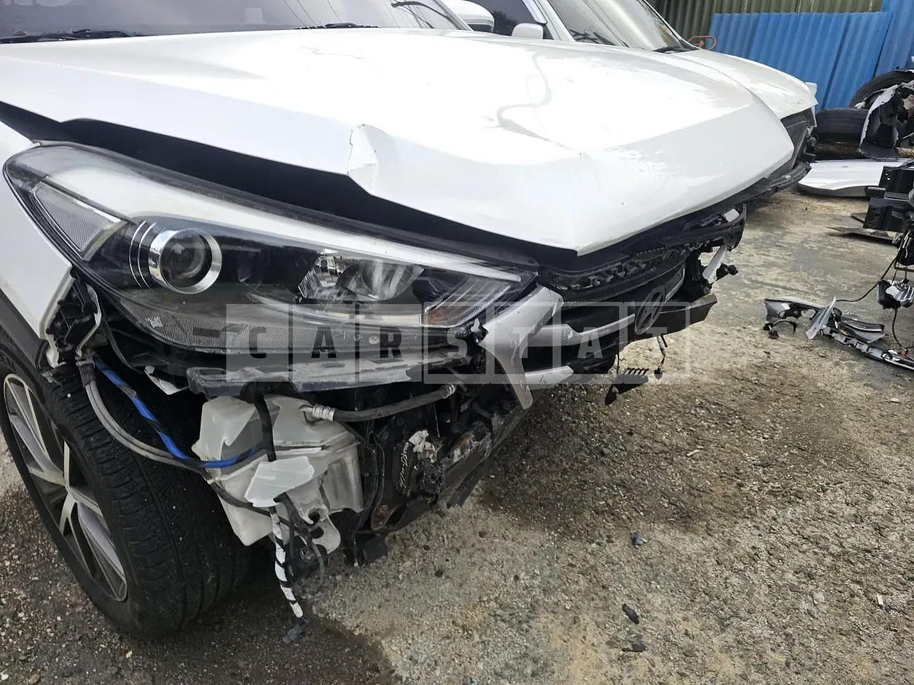Photo 2 of 11: 2017 Hyundai Tucson, VIN KMHJ281ABHU479072 — Korean insurance auction