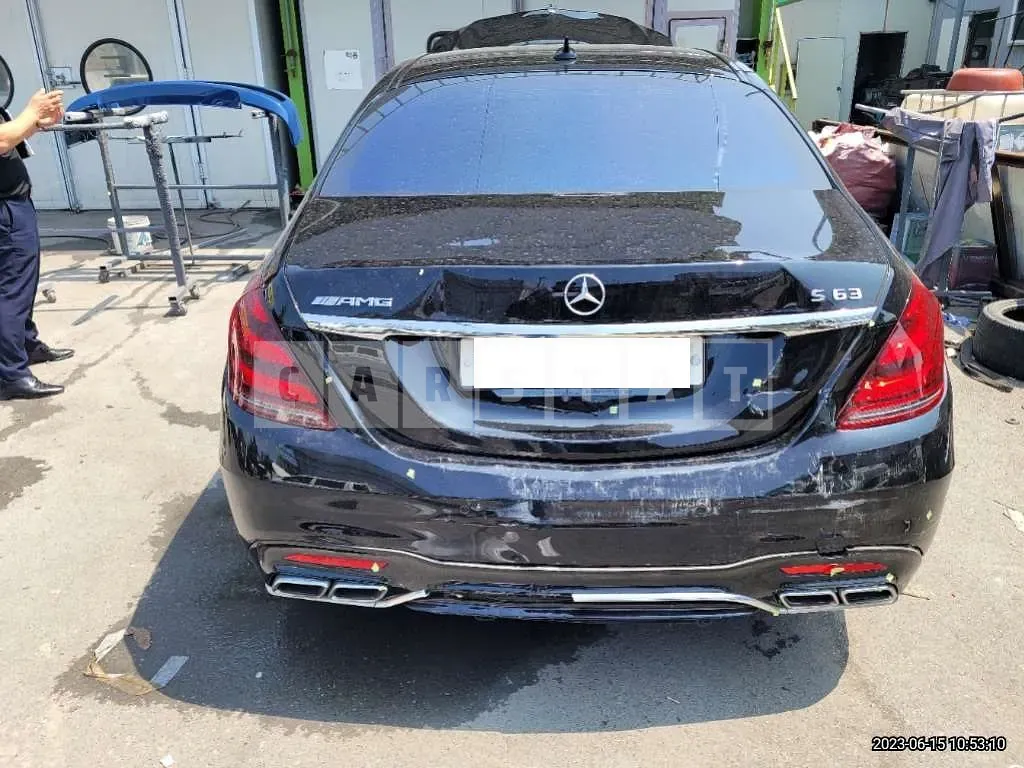 Photo 2 of 10: 2019 Mercedes-Benz S63 4Matic + L, VIN WDDUG8JB2KA455916 — Korean insurance auction