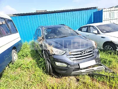 Photo 1 of 19: 2015 Hyundai Santa Fe, VIN KMHSW81XDFU368687 — Korean insurance auction