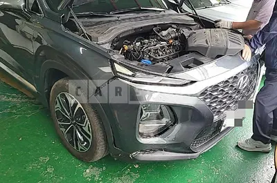 Photo 1 of 12: 2020 Hyundai Santa Fe, VIN KMHS281BBLU232398 — Korean insurance auction