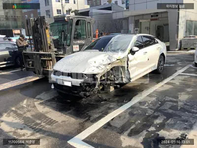 Photo 1 of 16: 2022 Kia K5, VIN KNAG741BBPA218065 — Korean insurance auction