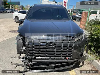 Photo 1 of 16: 2024 Hyundai Palisade, VIN KMHR381EBRU749940 — Korean insurance auction