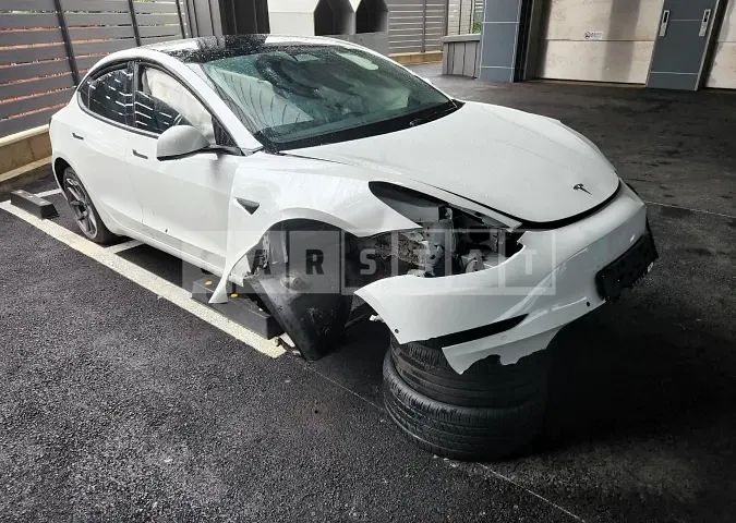 Photo 2 of 8: 2022 Tesla Model 3 Long Range, VIN 5YJ3E1EB6NF312881 — Korean insurance auction