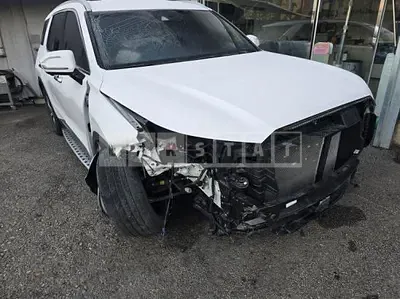 Photo 1 of 28: 2022 Hyundai Palisade, VIN KMHR381ADNU324239 — Korean insurance auction