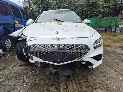 Photo 1 of 17: 2021 Genesis G70, VIN KMTG341ADMU089387 — Korean insurance auction
