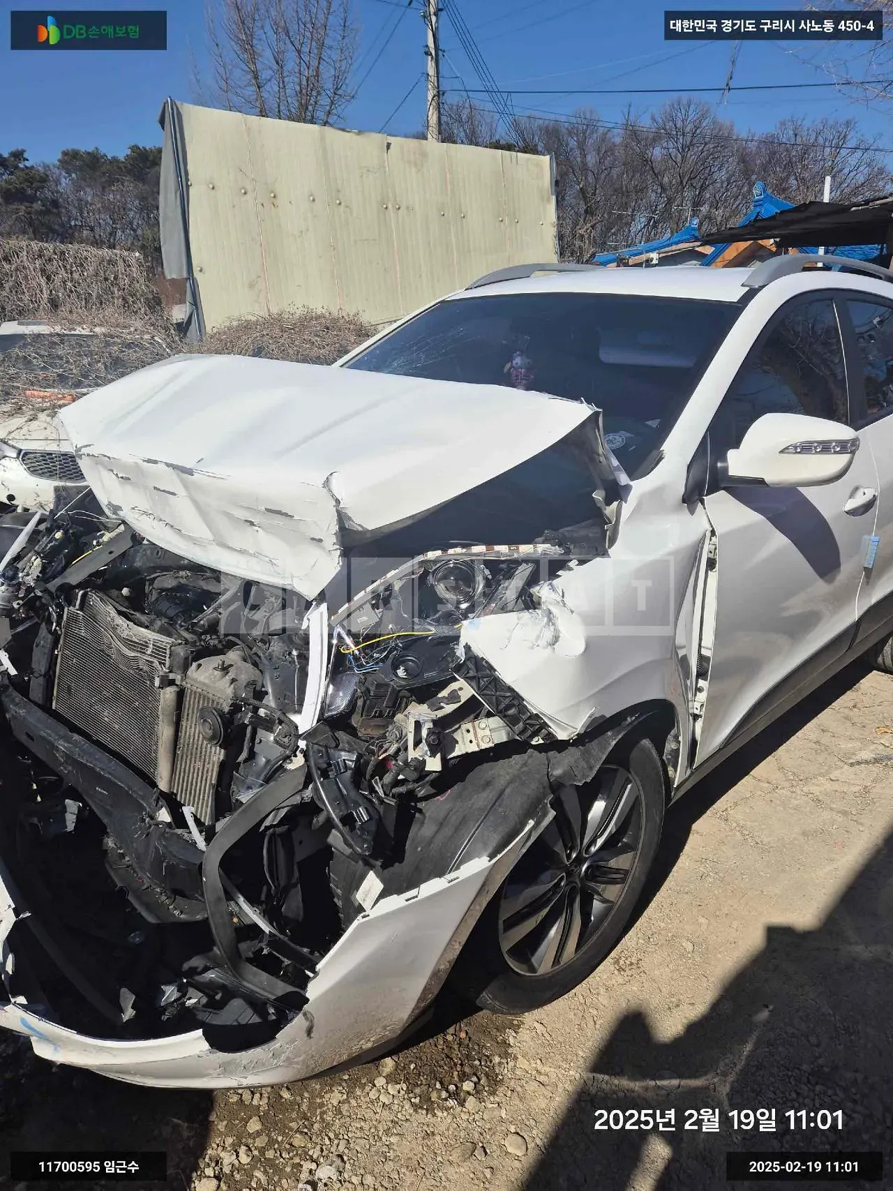 Photo 2 of 10: 2015 Hyundai Tucson, VIN KMHJT81VBFU046927 — Korean insurance auction