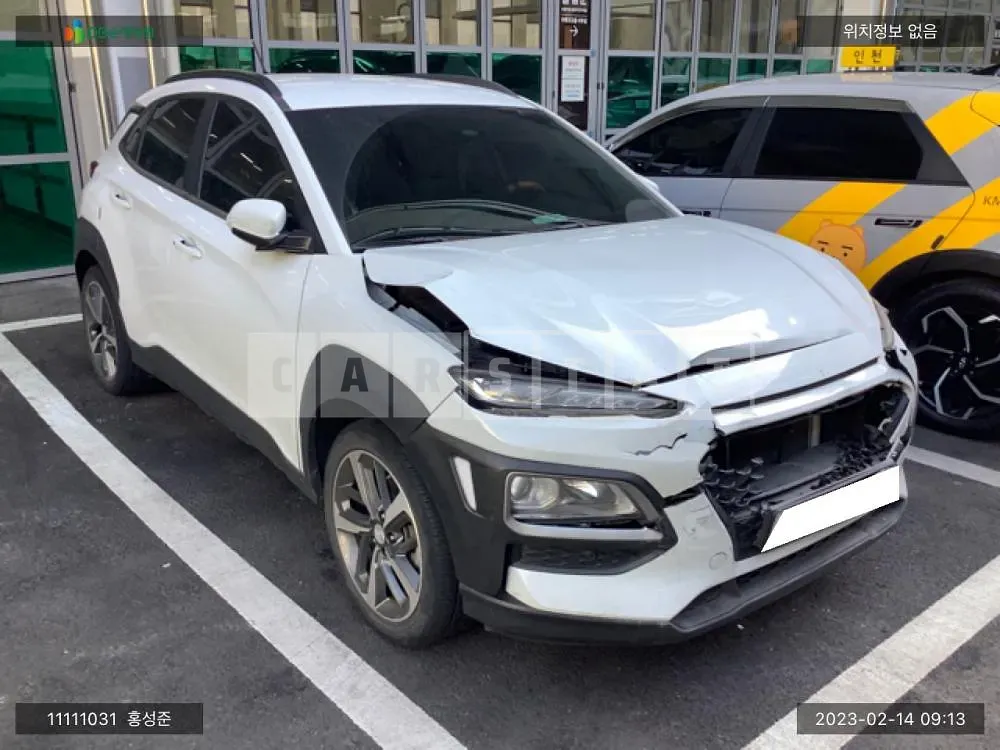 Photo 2 of 8: 2018 Hyundai Kona, VIN KMHK4815GJU128698 — Korean insurance auction