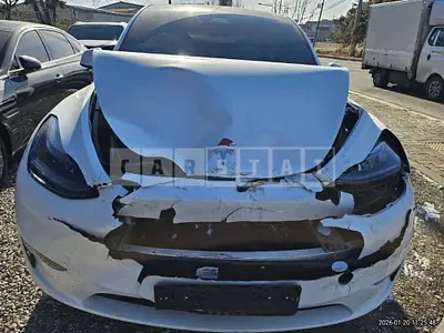 Photo 1 of 5: 2024 Tesla Model Y Long Range — Korean insurance auction
