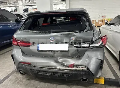 Photo 1 of 10: 2022 BMW M135i xDrive, VIN WBA7L1100N7L24703 — Korean insurance auction