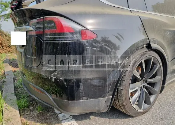 Photo 2 of 34: 2020 Tesla Model X, VIN 5YJXCDE29LF287173 — Korean insurance auction