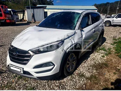 Photo 1 of 9: 2016 Hyundai Tucson, VIN KMHJ281ABGU178851 — Korean insurance auction