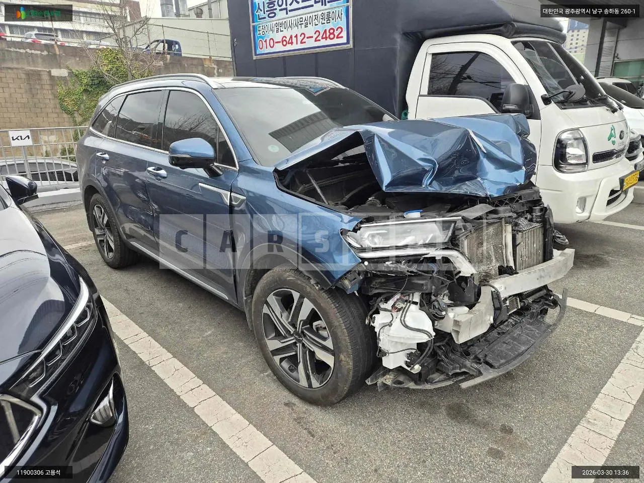 Photo 2 of 24: 2022 Kia Sorento Hybrid, VIN KNARG81GBNA097782 — Korean insurance auction